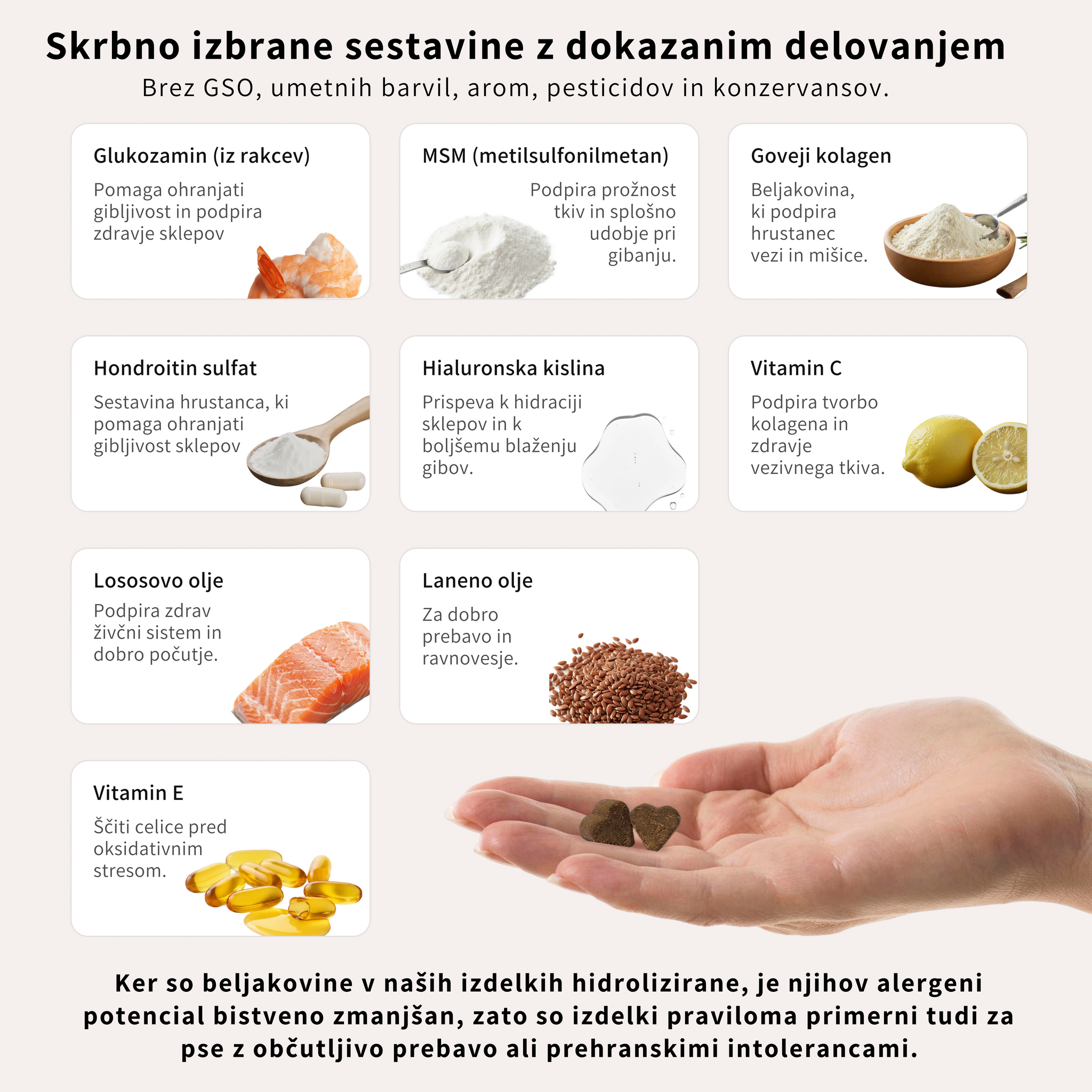 Prehransko dopolnilo za sklepe in kosti psov