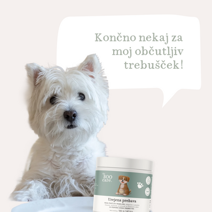 Prehransko dopolnilo za urejeno prebavo psov
