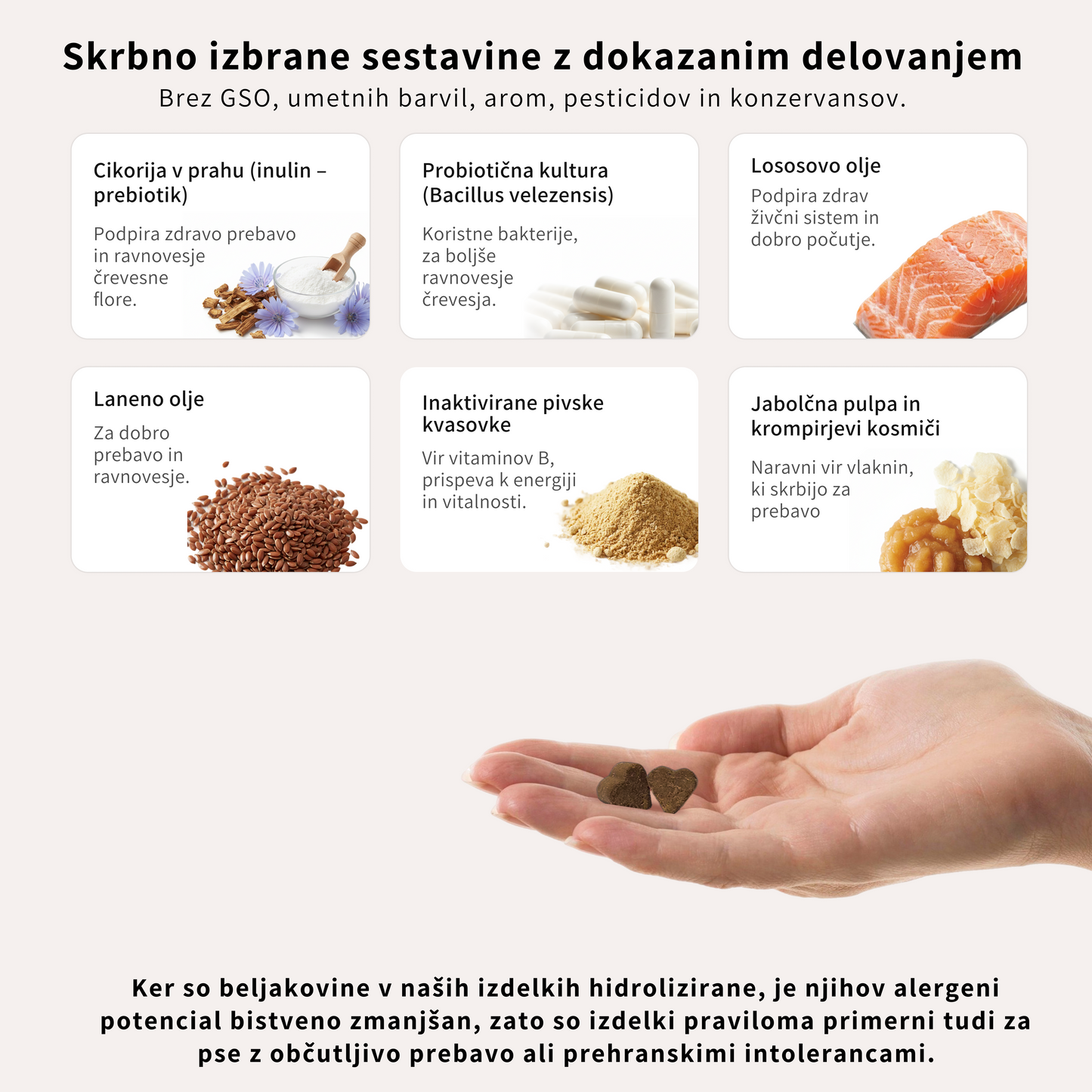 Prehransko dopolnilo za urejeno prebavo psov