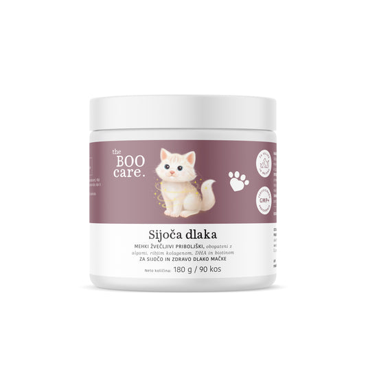 Sijoča dlaka - naravni priboljški za mačke