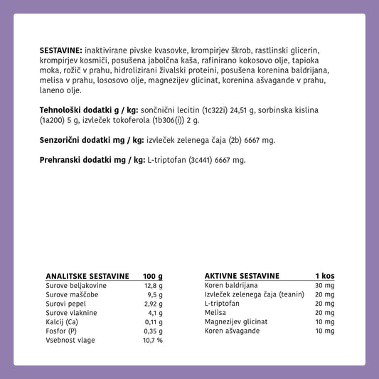 Pomiritev in sprostitev - naravni priboljški za pse