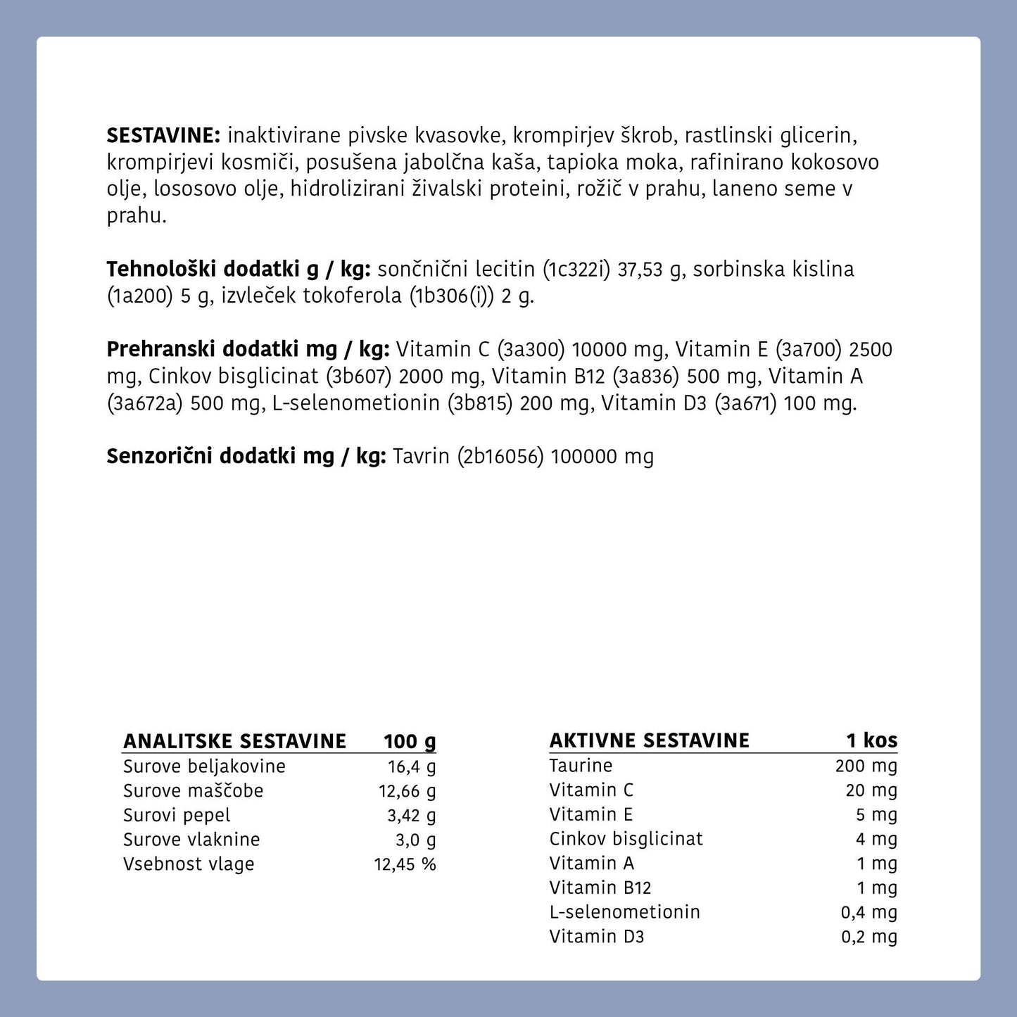 Multivitamin - natural treats for cats