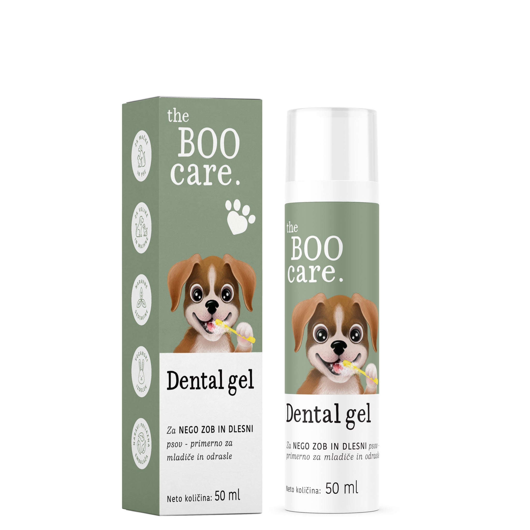 Gel za zobno higieno psov z naravnimi sestavinami