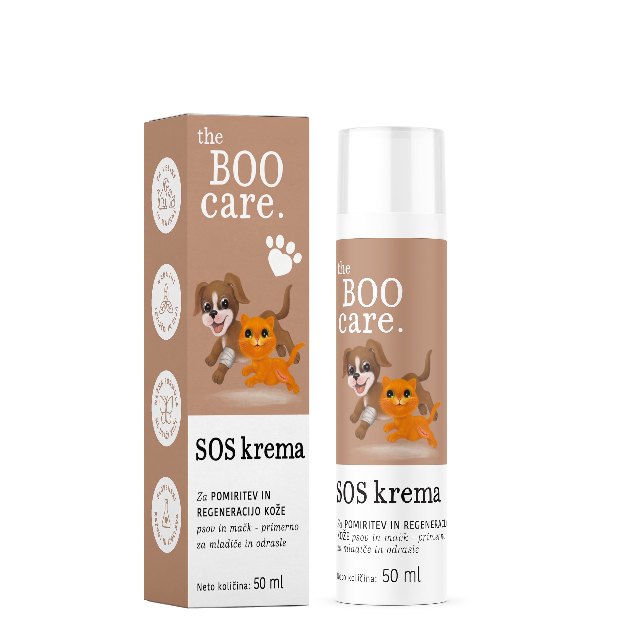 SOS krema za nego razdražene kože psov in mačk